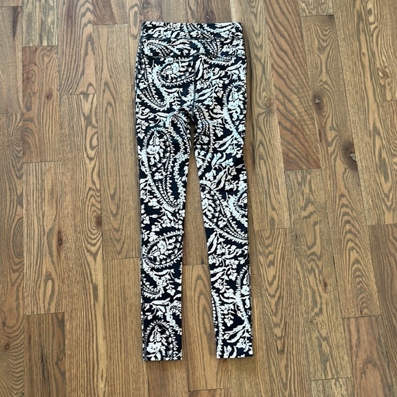 INTIMATELY FREE PEOPLE ~ Paisley black and pink athletic pants - Picture 7 of 7